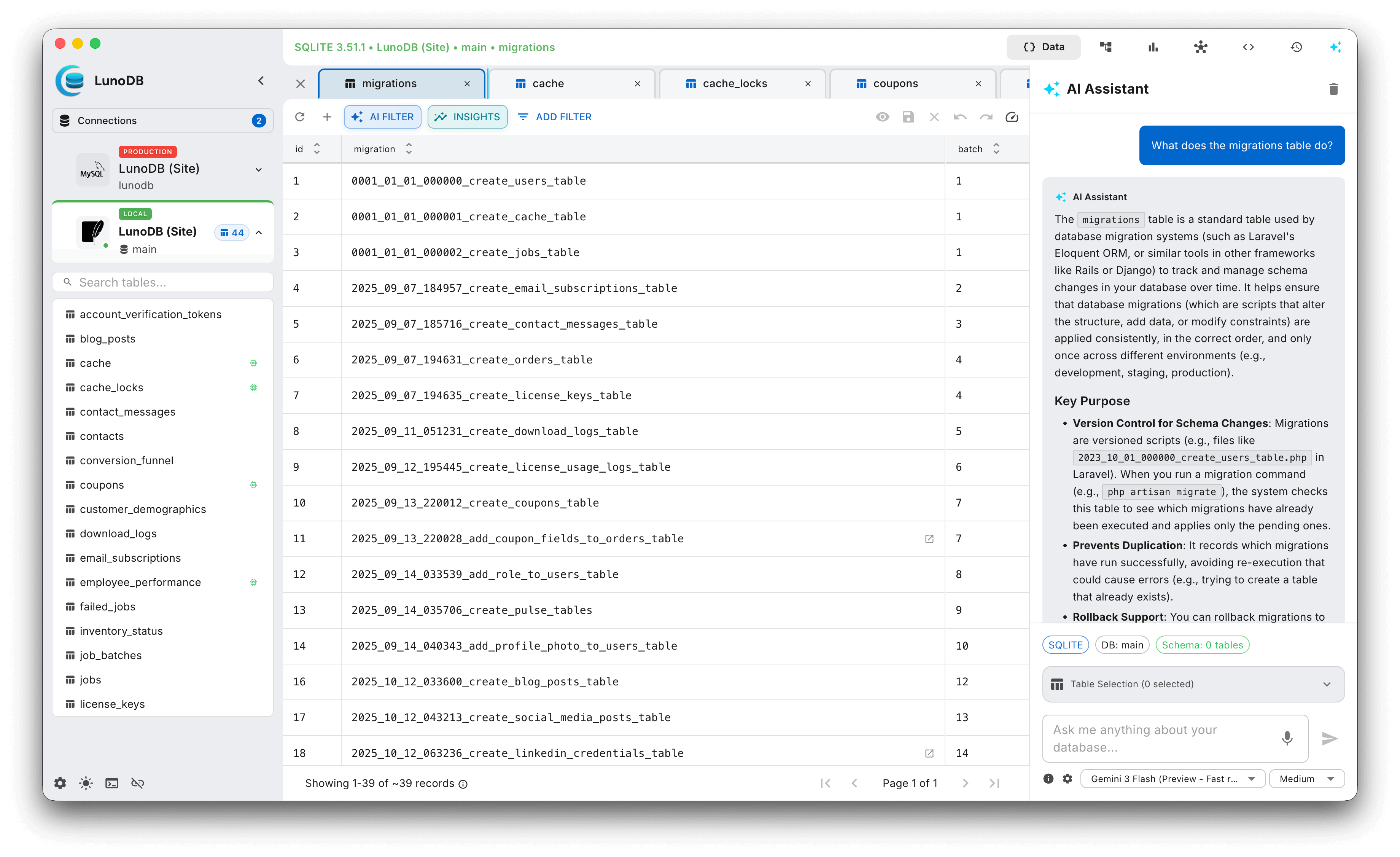 Main Workspace — light theme